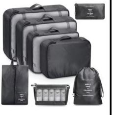 SET VIAJERO ORGANIZADOR 8 PIEZAS